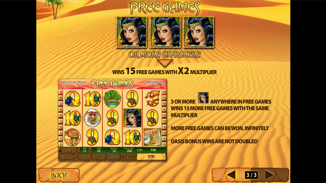 Характеристики слота Desert Treasure II 5