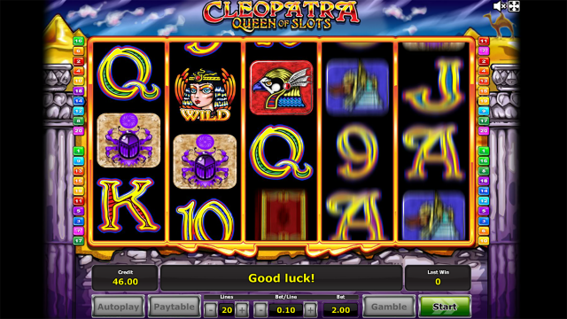 Характеристики слота Cleopatra Queen Of Slots 7