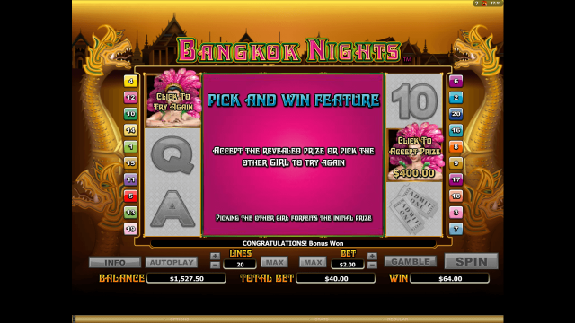 Бонусная игра Bangkok Nights 9