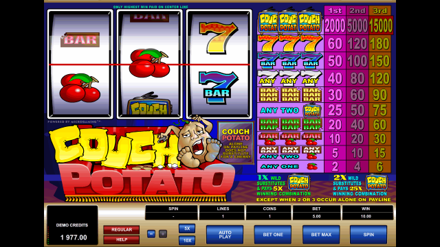 Бонусная игра Couch Potato 7