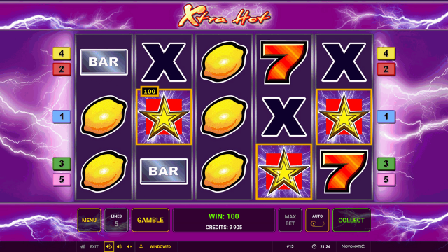 Игровой интерфейс Xtra Hot 9